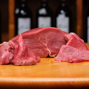 Rumsteak de bœuf tranché